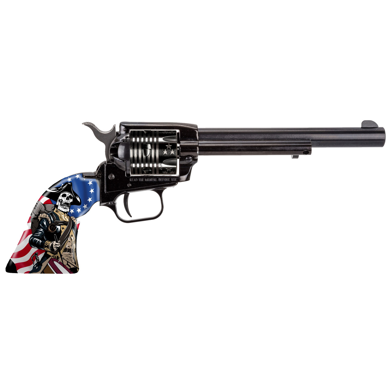 Heritage Rough Rider .22 LR 6.5" Black Oxide Engraved Independence Day Revolver