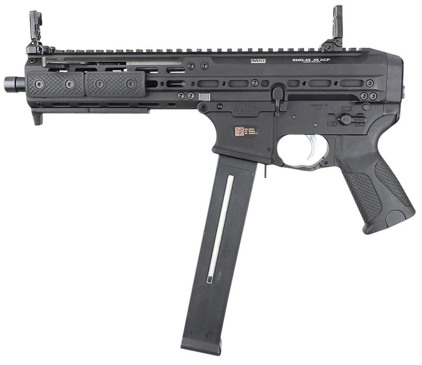 LWRCI SMG 45 ACP with QD Sling Swivel Mount 25rds