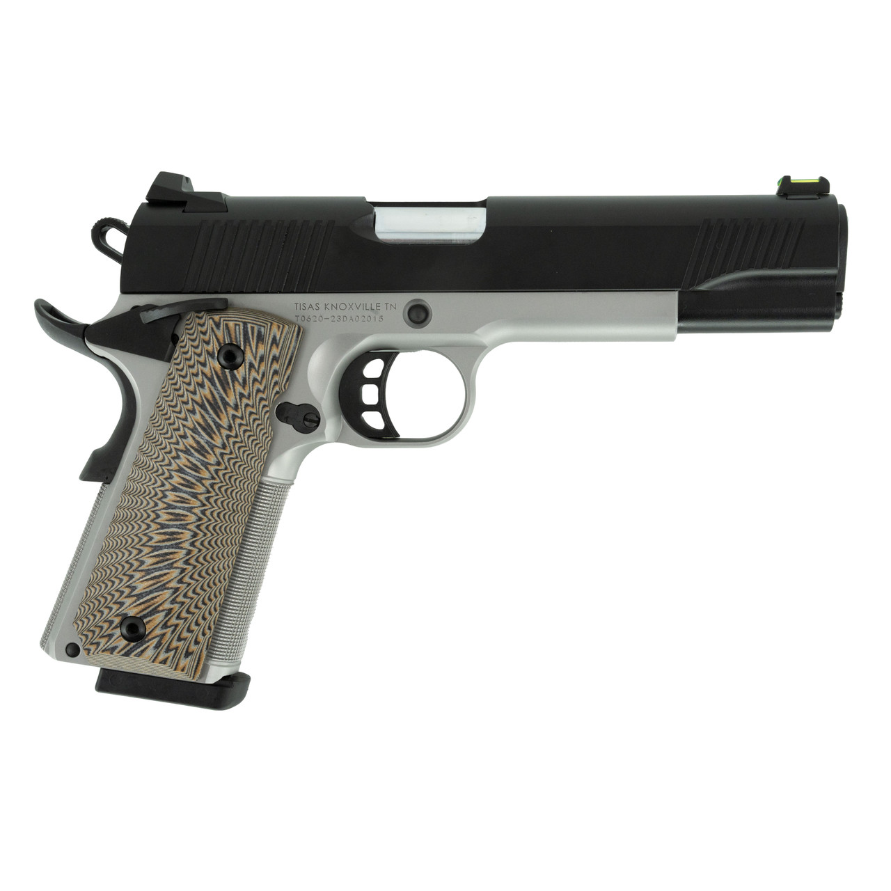Tisas 1911 D10 FO 10mm 5" Handgun with Fiber Optic Sights
