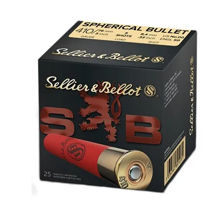 Sellier & Bellot Super Speed .410 Bore 3" 00 Buckshot 5-Pellet Shotshell (25 Rounds)