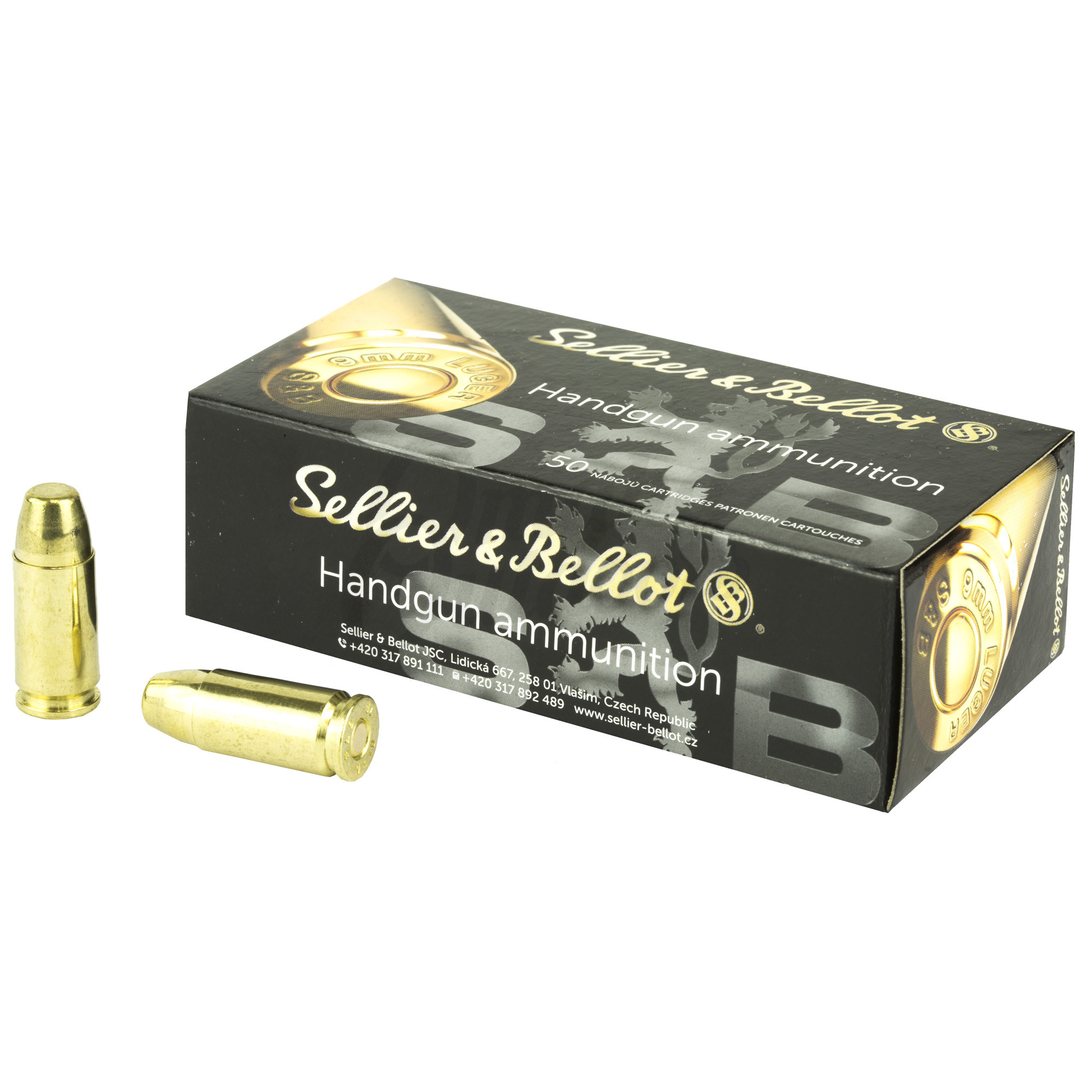 Sellier & Bellot 9mm Luger Subsonic 150gr FMJ 50rd Box