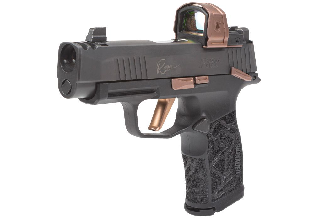 SIG SAUER P365 XL ROSE MS HGA 9MM 3.1IN BBL SF NITRON BLK RXZE OPTIC XR3 MOD POLY GRIP 2 12RD MAGS