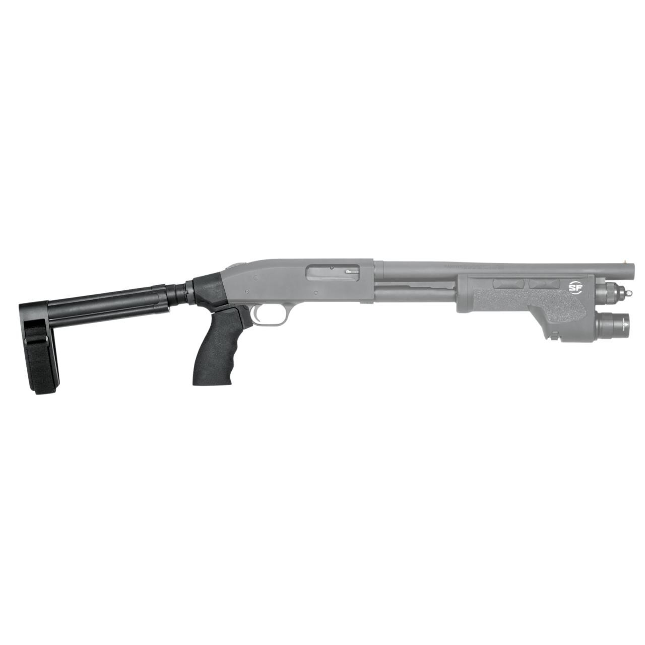 SB TACTICAL MOSSBERG 590 SBML KIT BLK SB LOGO COMPLETE FITS 12/20GA