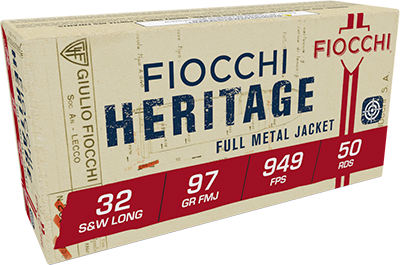 Fiocchi 32 S&W Long 97gr FMJ 50rd