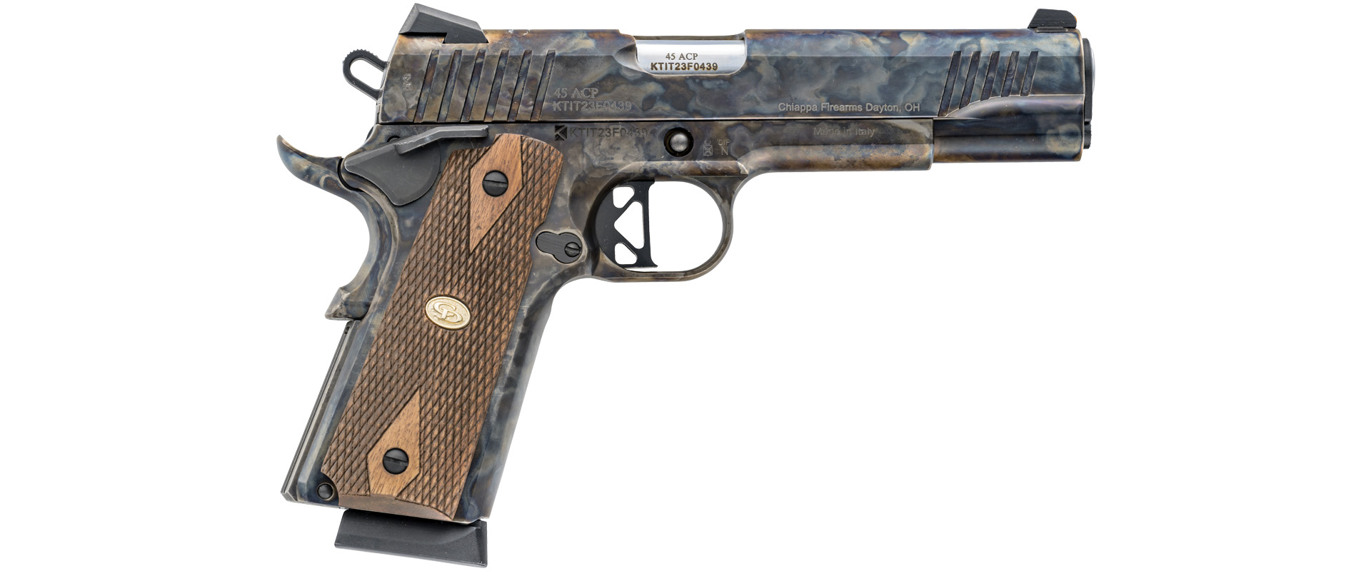 Charles Daly 440181 1911 .45ACP 5" Semi-Auto, 8+1, Walnut Grips, Steel - Charles Daly - .45 ACP