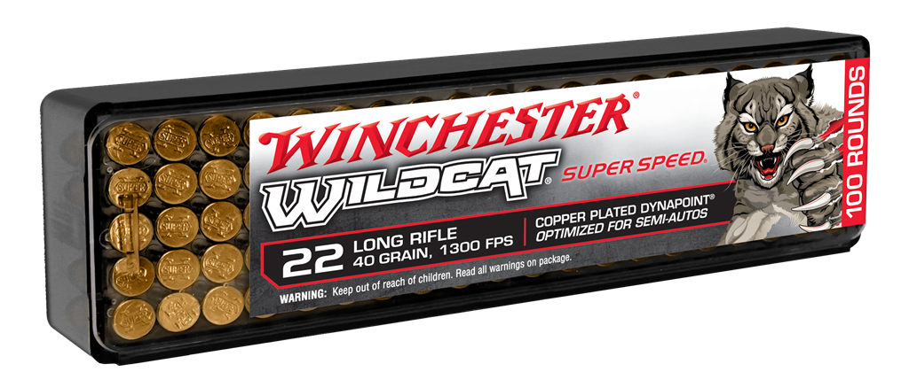 Winchester Wildcat .22 LR 40 Grain Plated Lead Round Nose (100 rd)