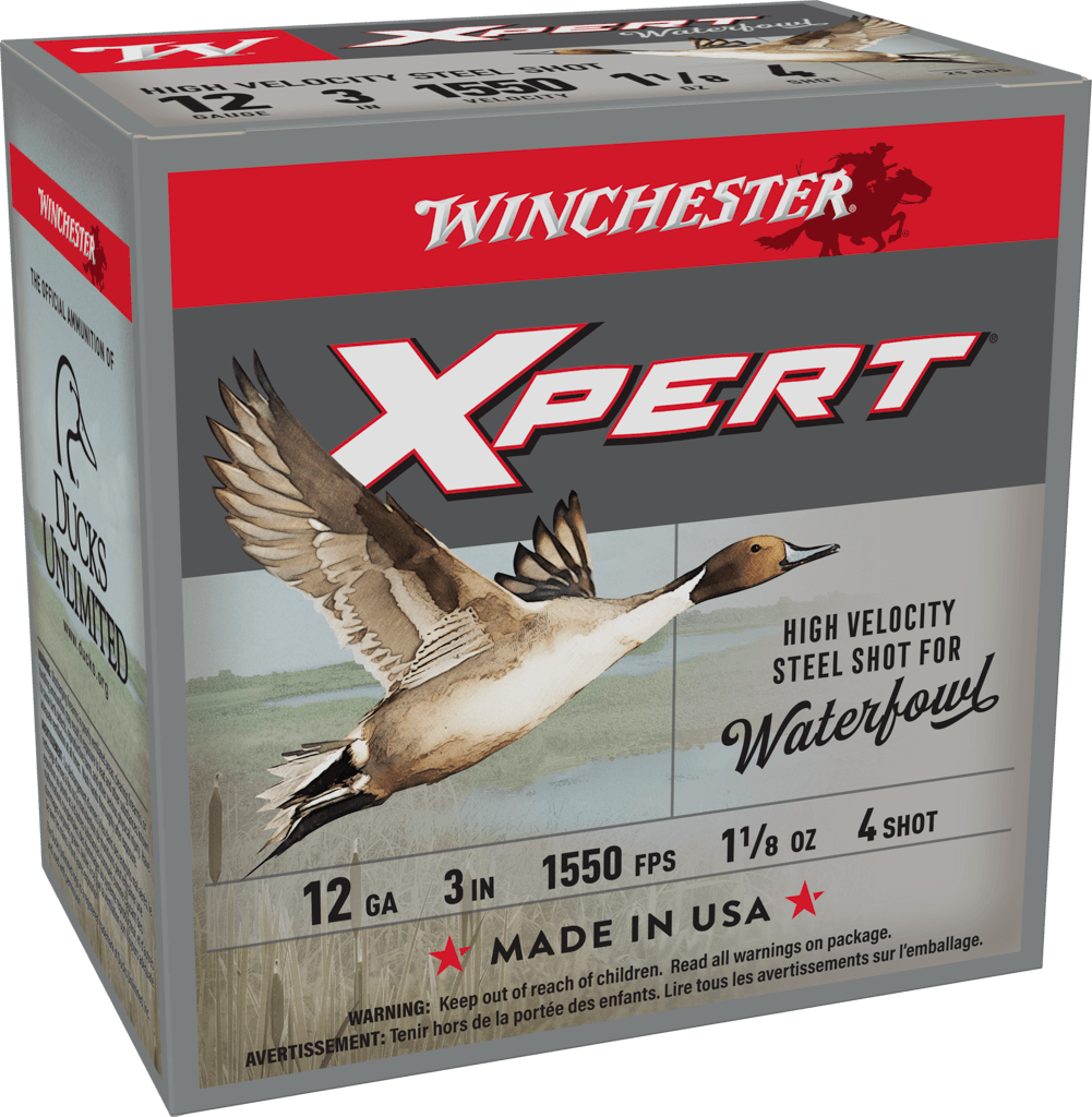 Winchester Super-X Xpert High-Velocity Steel 12 Gauge 3" 1 1/8 oz #4 Shot Shells (25 Rounds)