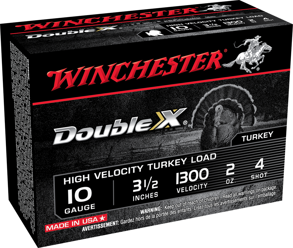 Winchester Double X Turkey Load 10 Gauge 3.5" 2 oz #4 Shot Shotshell