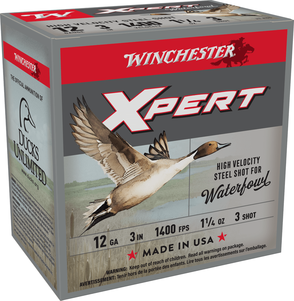 Winchester Super-X Xpert High-Velocity Steel 12 Gauge 3 in 1 1/4 oz #3 Shot 25-Round Box