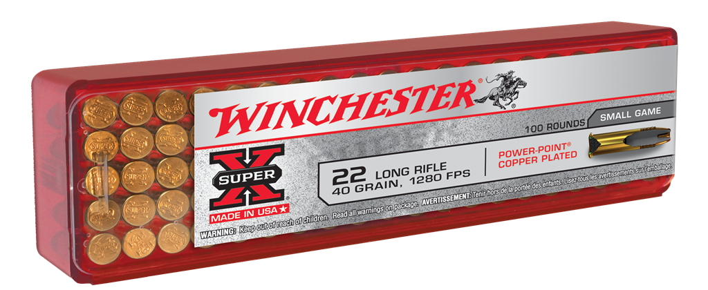 Winchester Super-X Power Point .22 LR 40gr (100 Rounds)