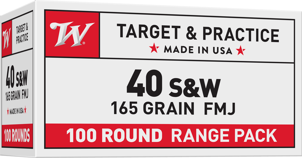 Winchester USA .40 S&W 165gr FMJ Value Pack 100rd