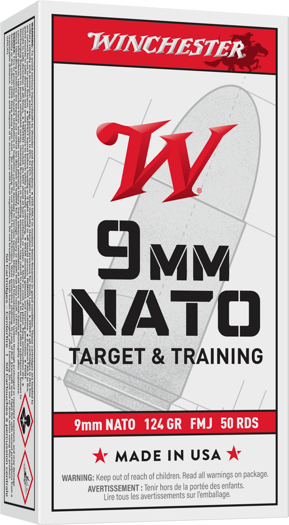 Winchester USA 9mm 124gr FMJ 50rd