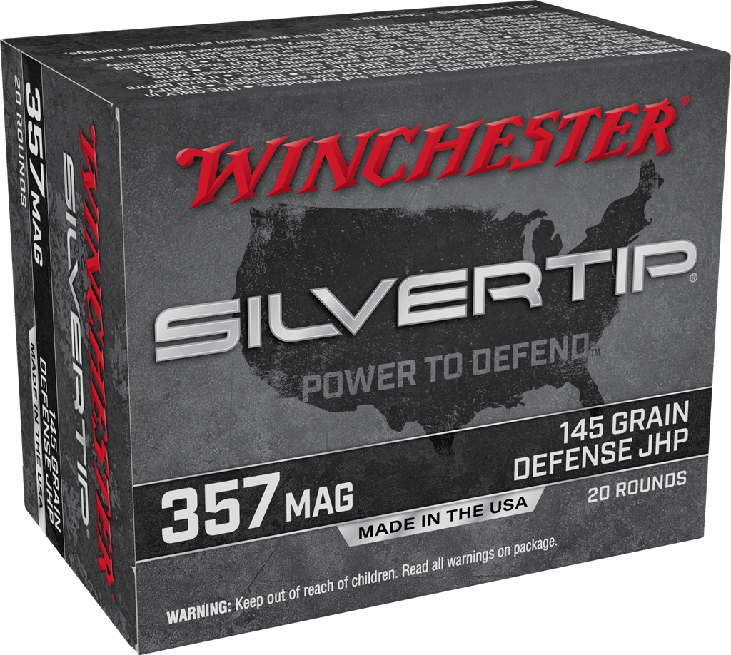 Winchester Super-X Silvertip .357 Magnum 145gr Jacket Hollow Point (JHP) Ammo (20 Rounds)