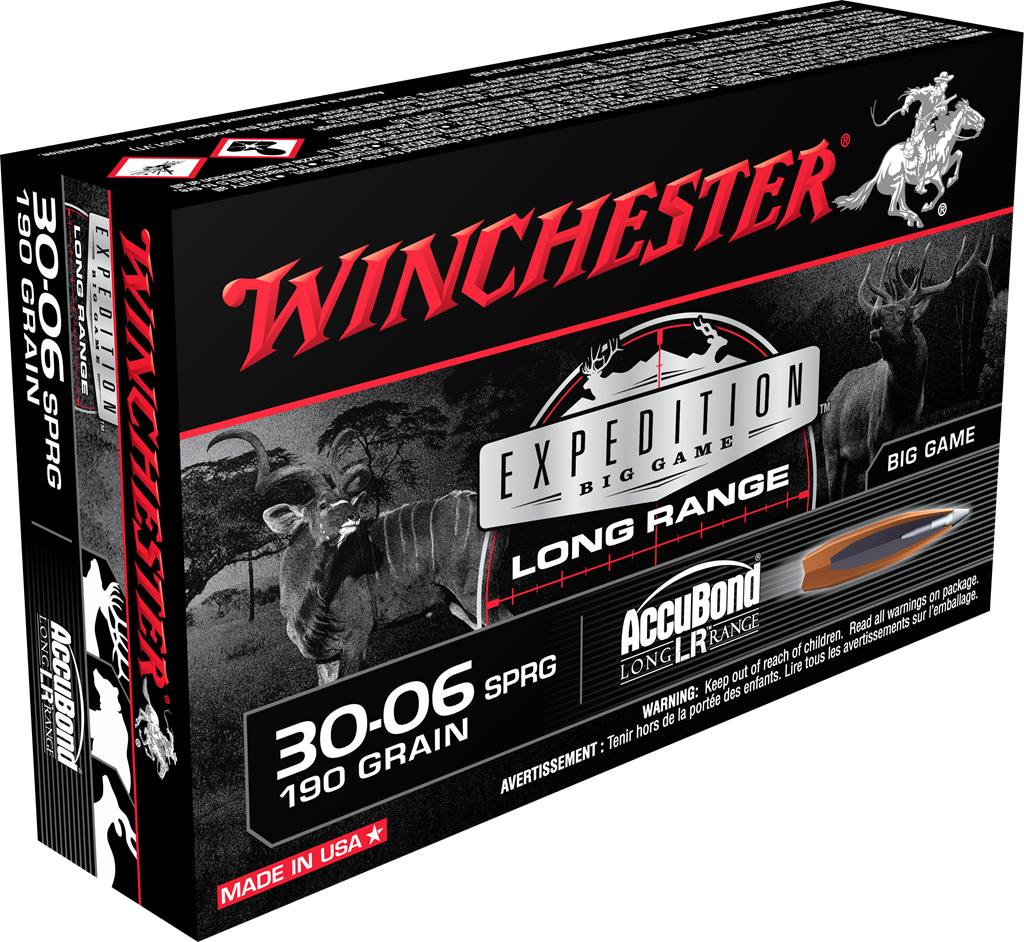 Winchester Expedition Big Game Long Range .30-06 Springfield 190gr AccuBond LR Rifle Ammo