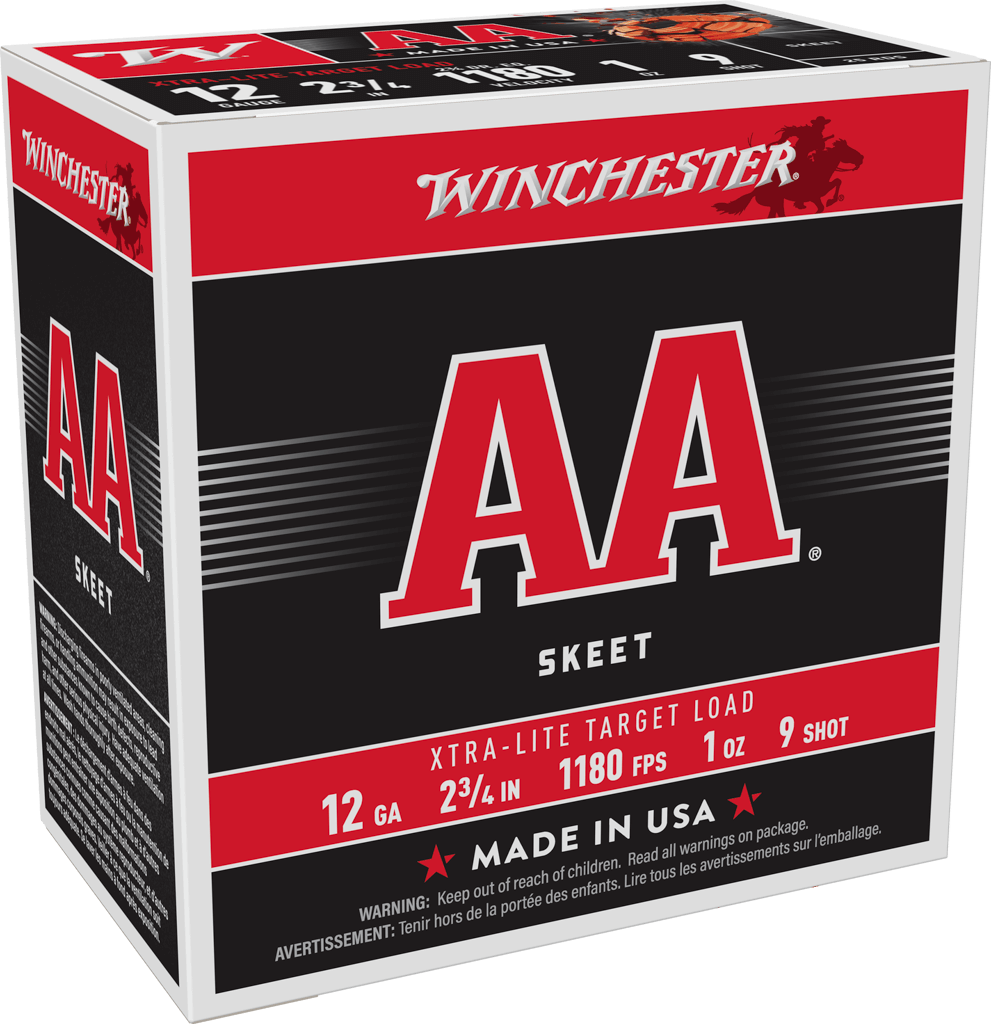 Winchester AA Target Xtra-Lite 12 Gauge 2-3/4" 1 oz #9 25-Round Shotshell