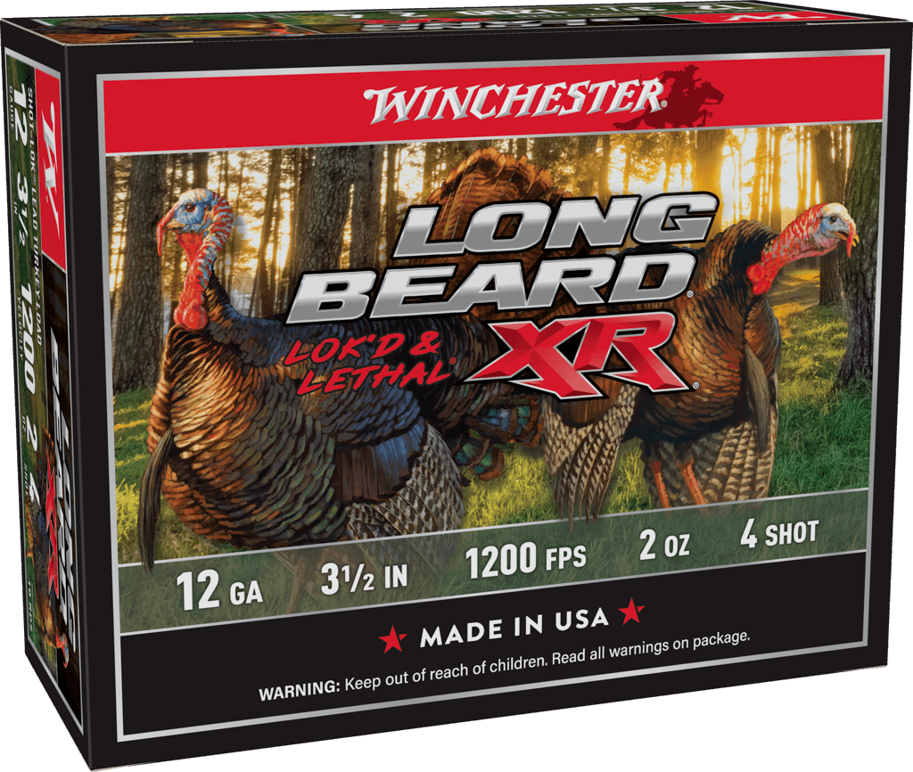 Winchester Long Beard XR 12 Gauge 3-1/2" #4 Shot-Lok Shotshell Ammunition