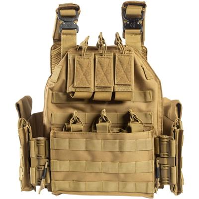 GUARD DOG BODY ARMOR SHEPPARD PLATE CARRIER FDE ADJUSTABLE WITH MULTIPLE POUCHES