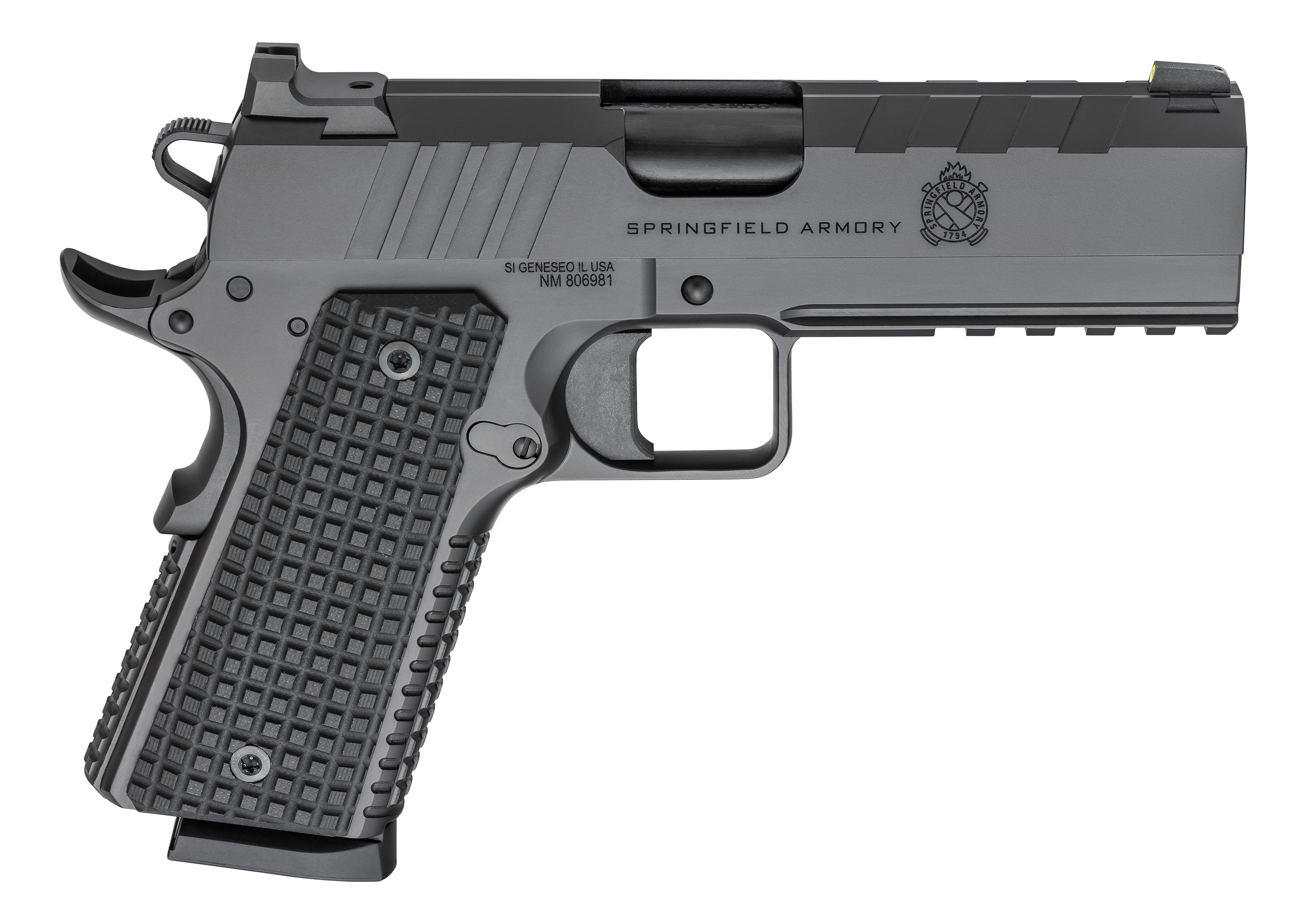 Springfield Armory Emissary Black Out 1911 Handgun .45 ACP 4.25"