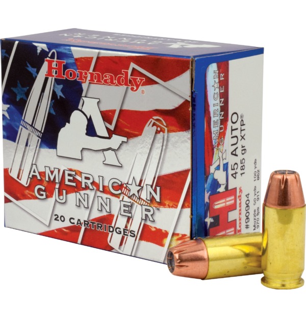 Hornady American Gunner .45 ACP 185 gr XTP Hollow Point Ammo (20rd)
