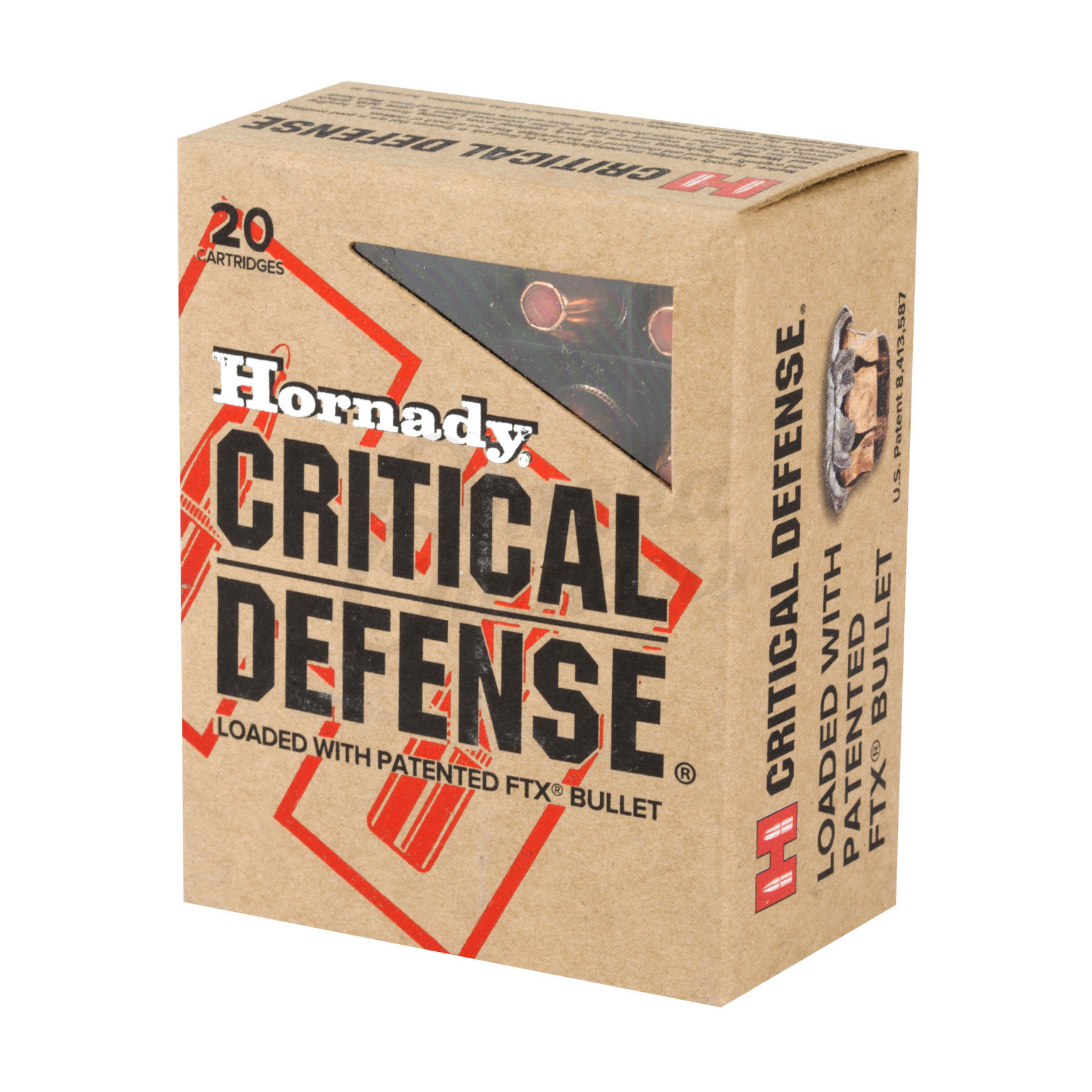Hornady Critical Defense .40 S&W 165gr FTX Flex Tip Expanding
