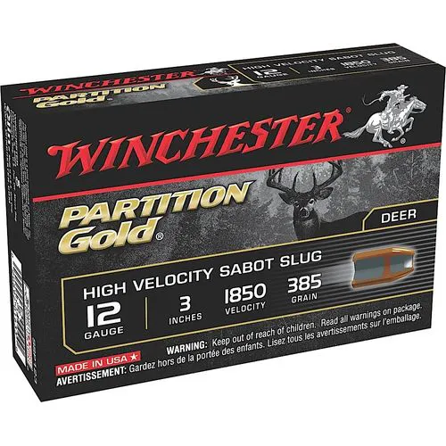 Winchester Partition Gold Sabot Slug 12 Gauge Shotshell