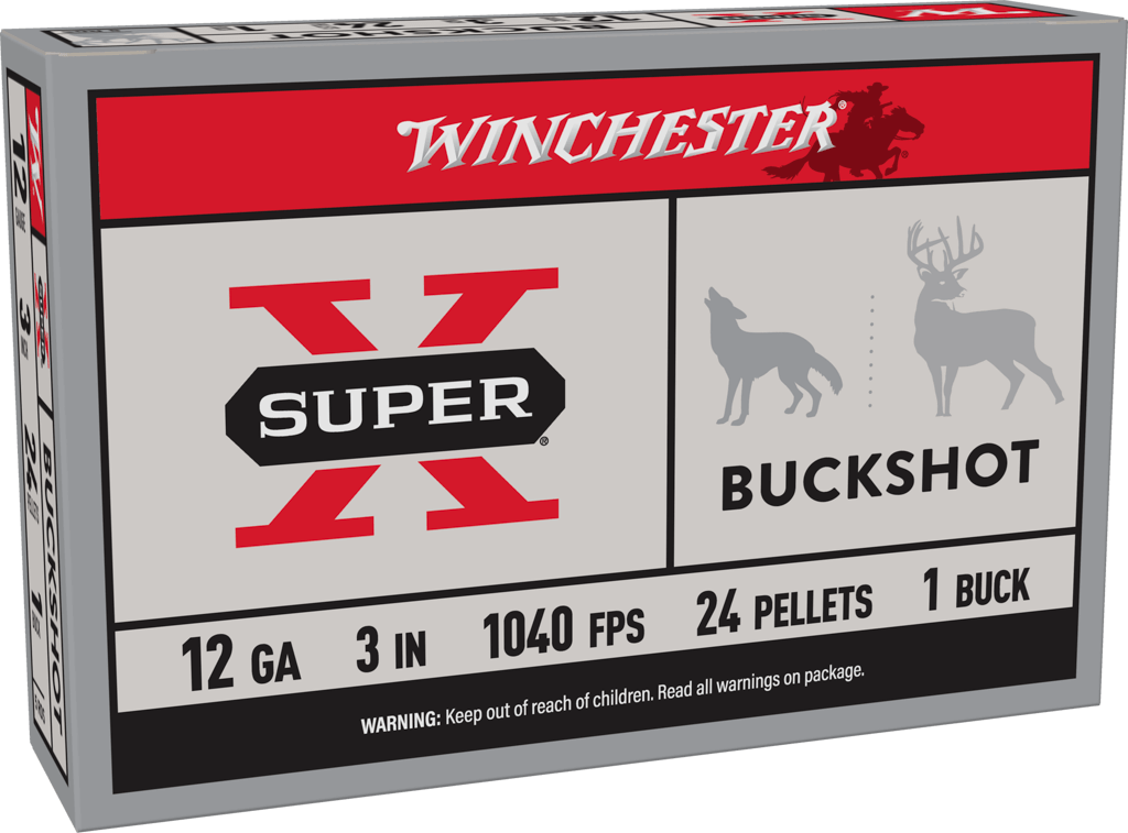 Winchester Super-X 12 Gauge 3" #1 Buckshot 5-Round Box