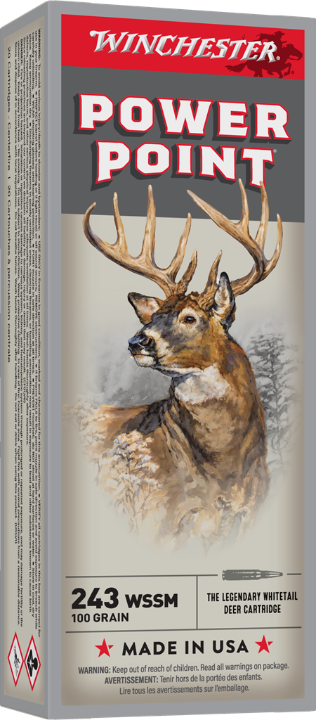 Winchester Super-X Power-Point .243 WSSM 100 Grain (20 Rounds)