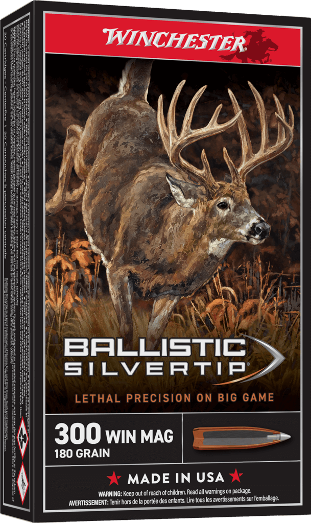 Winchester Ballistic Silvertip .300 Win Mag 180gr Centerfire Rifle Ammunition (20rd)
