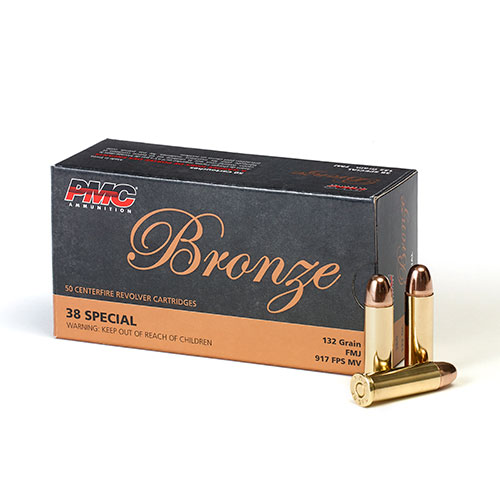 PMC Bronze .38 Special 132gr FMJ Ammunition (50 Rounds)
