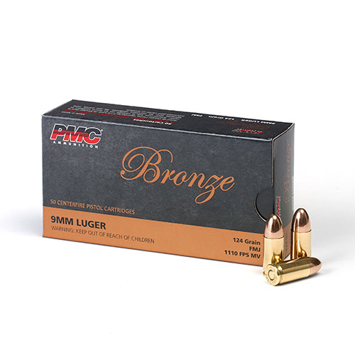 PMC Bronze 9mm Luger FMJ 124 gr 50-Round Ammo