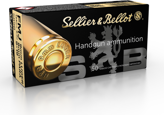 Sellier & Bellot SB9B 9mm 124 Grain FMJ 50-Round Box