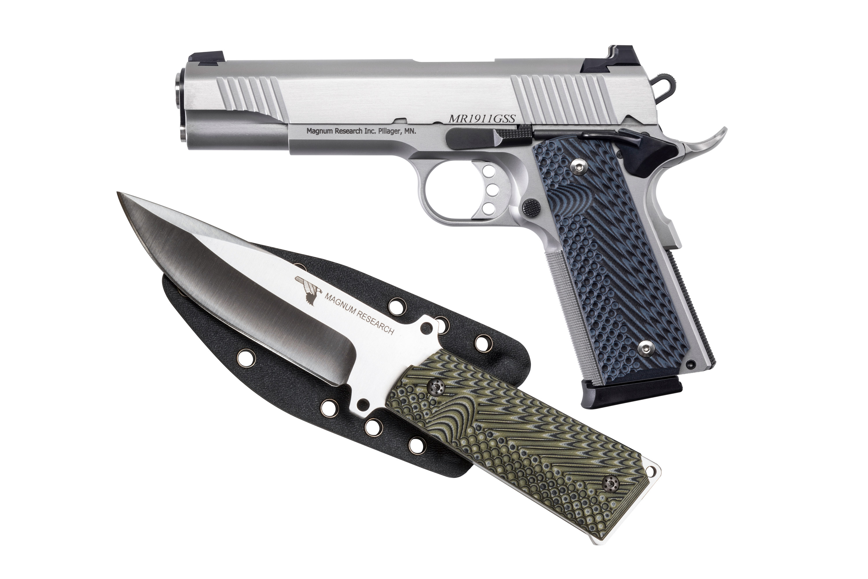 Magnum Research Desert Eagle 1911 Government 9mm 5" w/ Knife Package