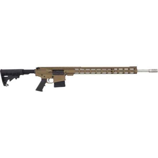 Great Lakes Firearms GL-10 AR-10 Rifle .243 Winchester 24in Stainless Threaded FDE/SS 5rd