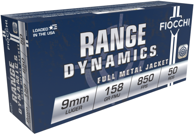 Fiocchi 9mm Luger Subsonic 158gr FMJ Ammunition (9APE) - 50 Rounds