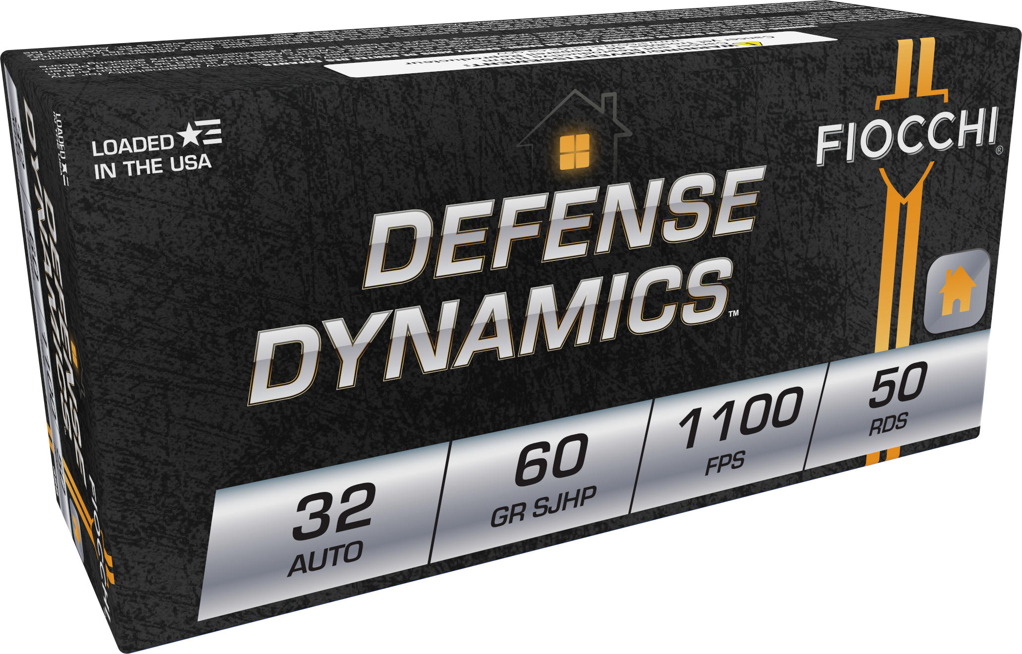 Fiocchi Defense Dynamics .32 ACP 60 Grain JHP Ammunition