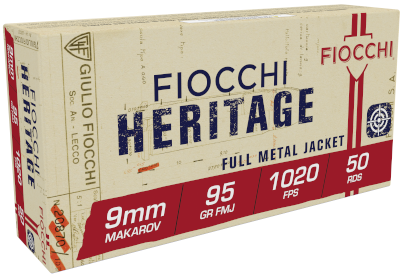 Fiocchi 9mm Makarov 95gr FMJ 50-Round Box