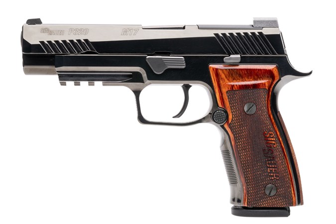 SIG SAUER P320 AXG M17HGA 9MM 4.7IN BBL NS OR HIGH POLISH DLC  AXG MOD GRP 17RD 2 21RD MAGS CUST WRK