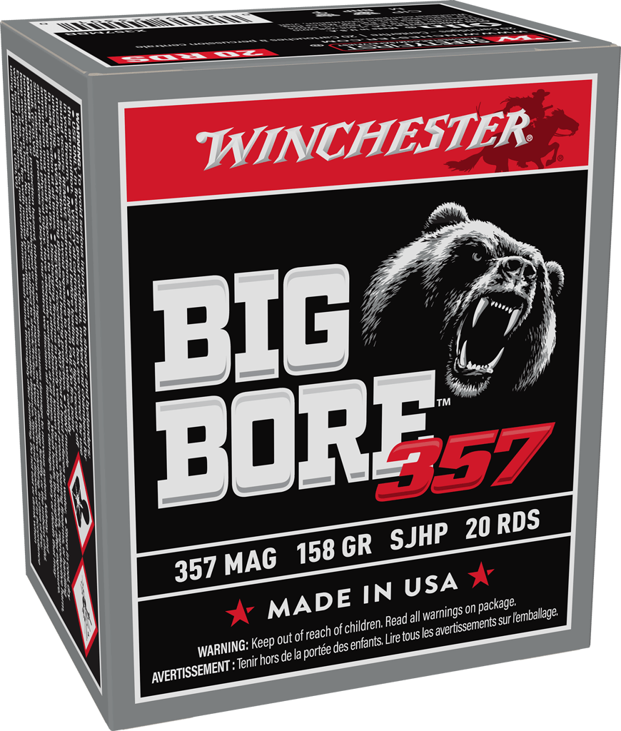 Winchester Big Bore .357 Magnum 158gr JHP Handgun Ammunition (20 Rounds)