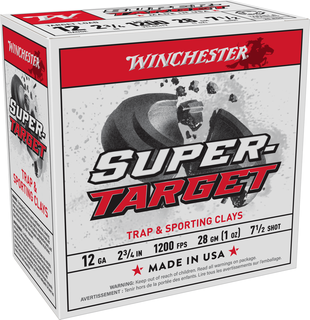 Winchester Super-Target 12 Gauge 2-3/4" 1 oz #7.5 Lead Shotshell