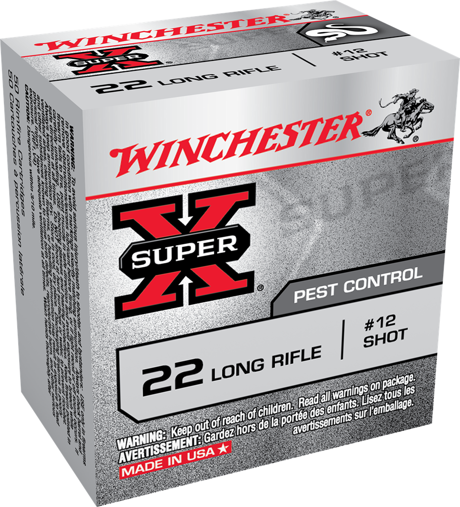 Winchester Super-X Rimfire Ammo 22 LR 40 gr #12 Shot 50 rd.