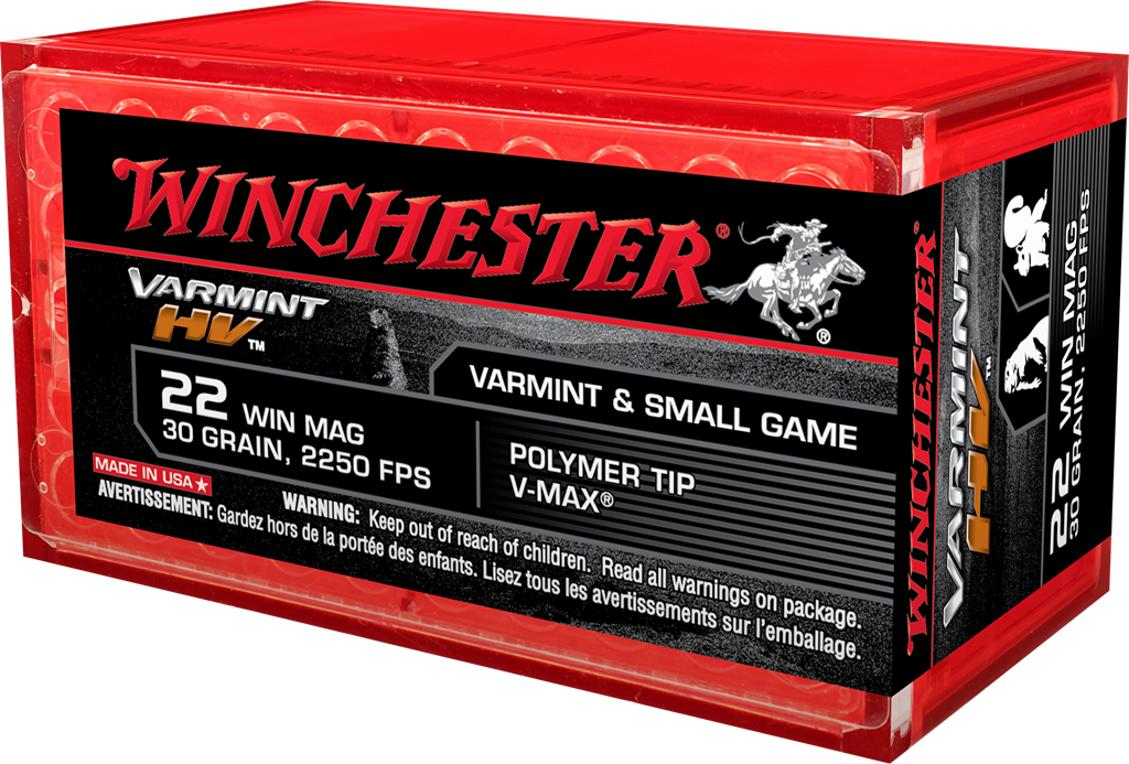 Winchester .22 WMR 30gr JHP Brass – 50rd