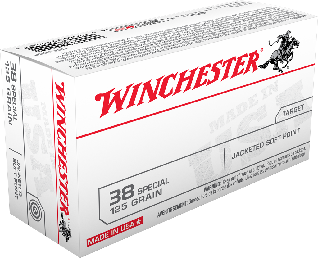 Winchester USA White Box .38 Special Jacketed Soft Point Ammunition