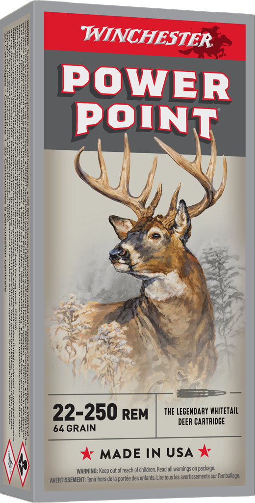 Winchester Super-X .22-250 Remington 64gr Power-Point (PSP) 20rd