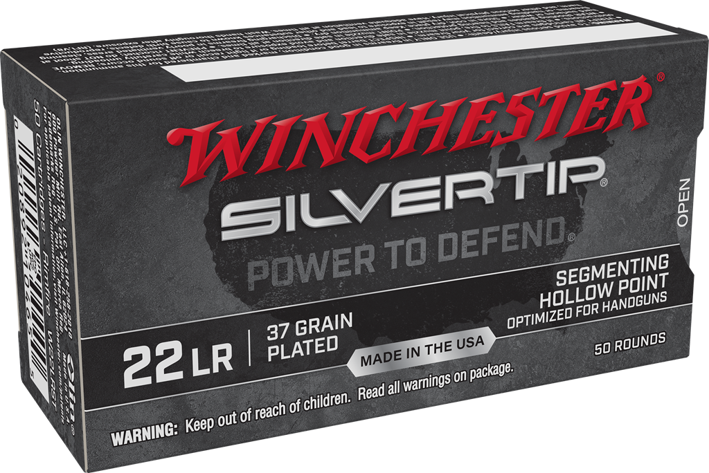 Winchester Silvertip 22 LR 37gr Hollow Point Rimfire Ammo