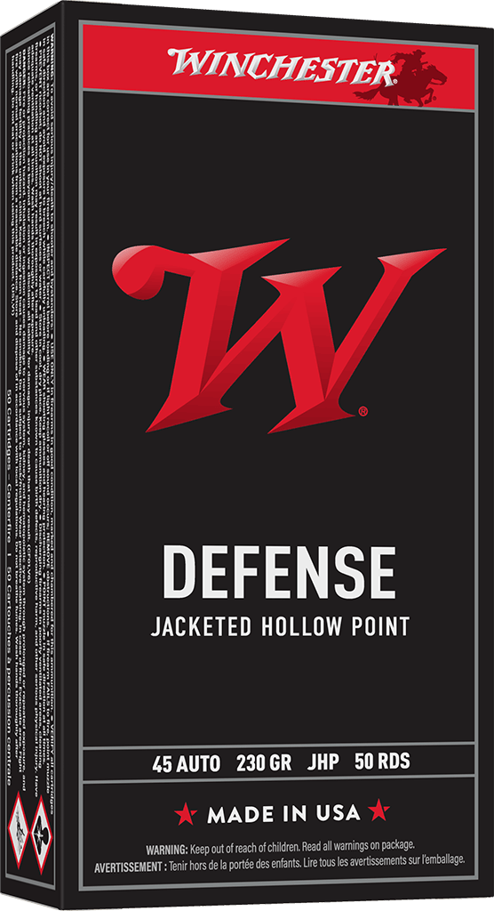 Winchester USA .45 ACP 230gr JHP (White Box) - 50 Rounds