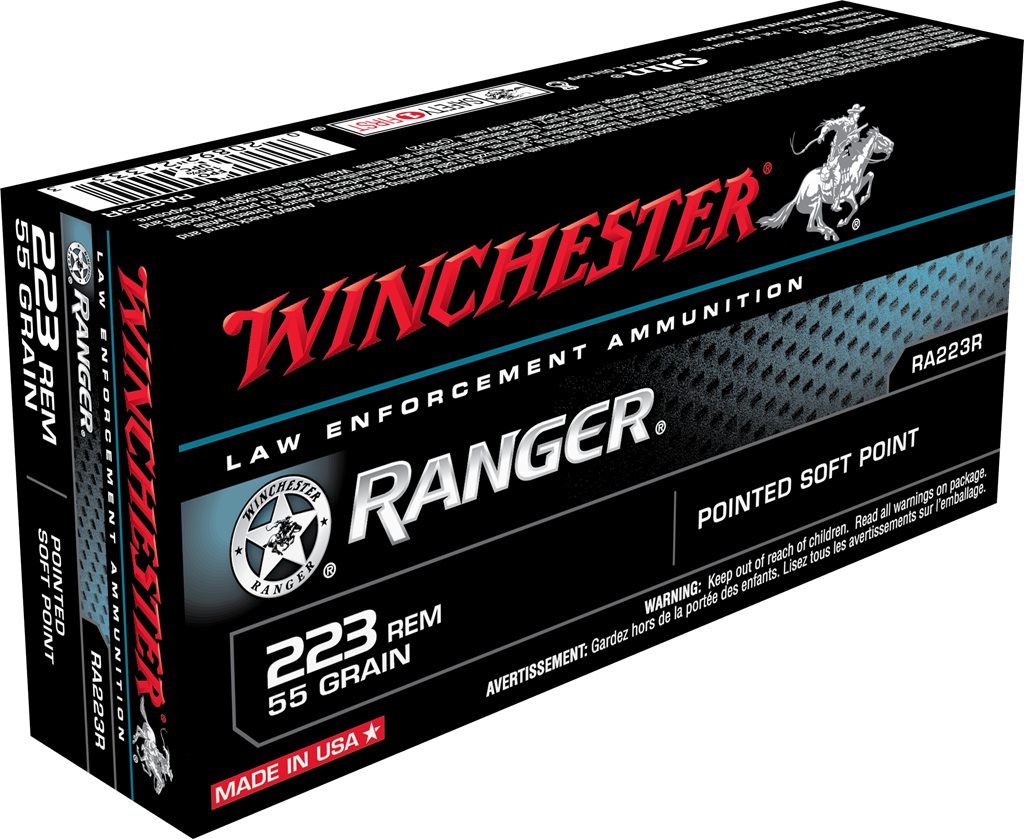 Winchester Ranger Rifle Ammunition 223 Rem 55gr PSP