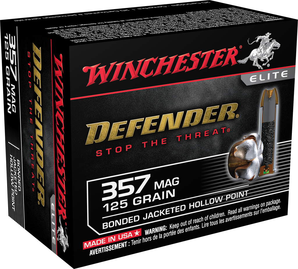 Winchester PDX1 Defender .357 Magnum 125 gr Bonded Jacketed Hollow Point (20 rd)