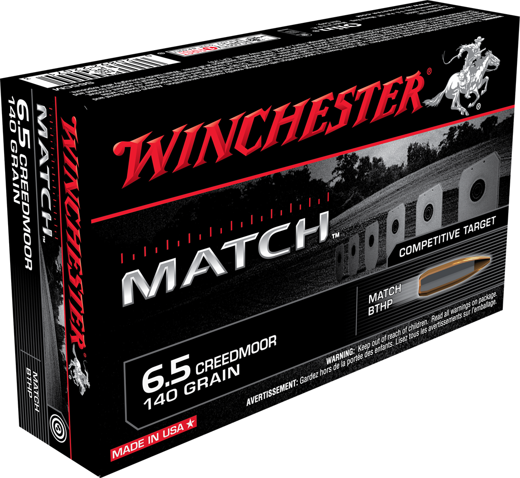 Winchester Match Rifle S65CM 6.5 Creedmoor 140gr BTHP (MatchKing) Ammunition
