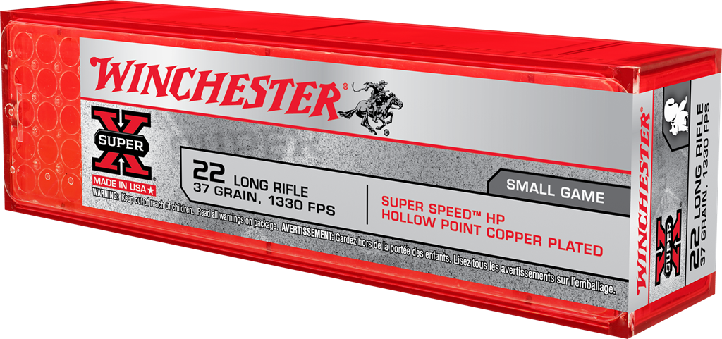 Winchester Super-X .22 LR 37gr Plated Hollow Point (100 Rounds)