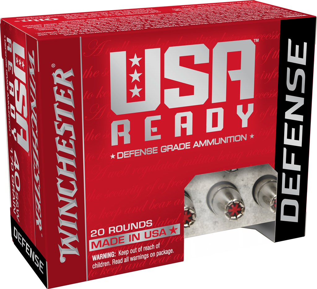 Winchester USA Ready Hex-Vent HP Handgun Ammo (.40 S&W)